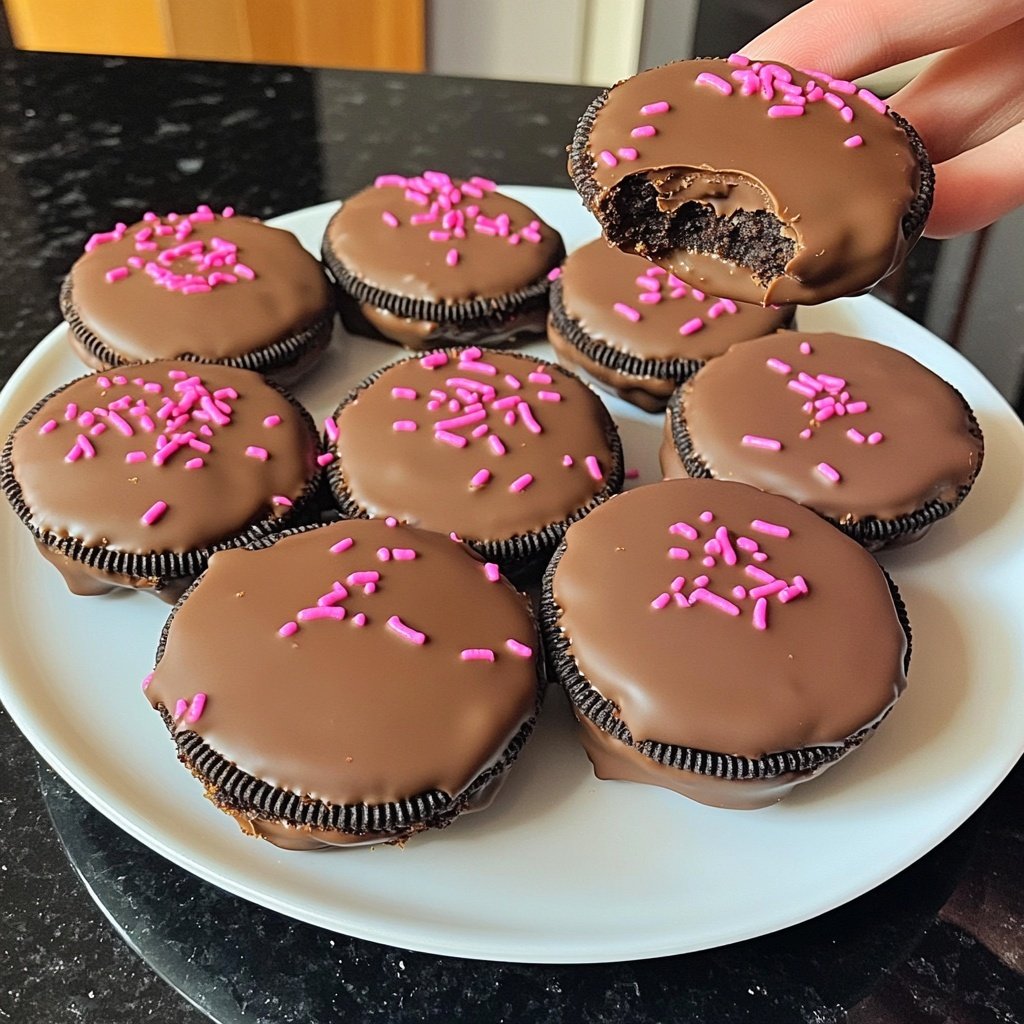 Valentines Treats Chocolate Covered Oreos