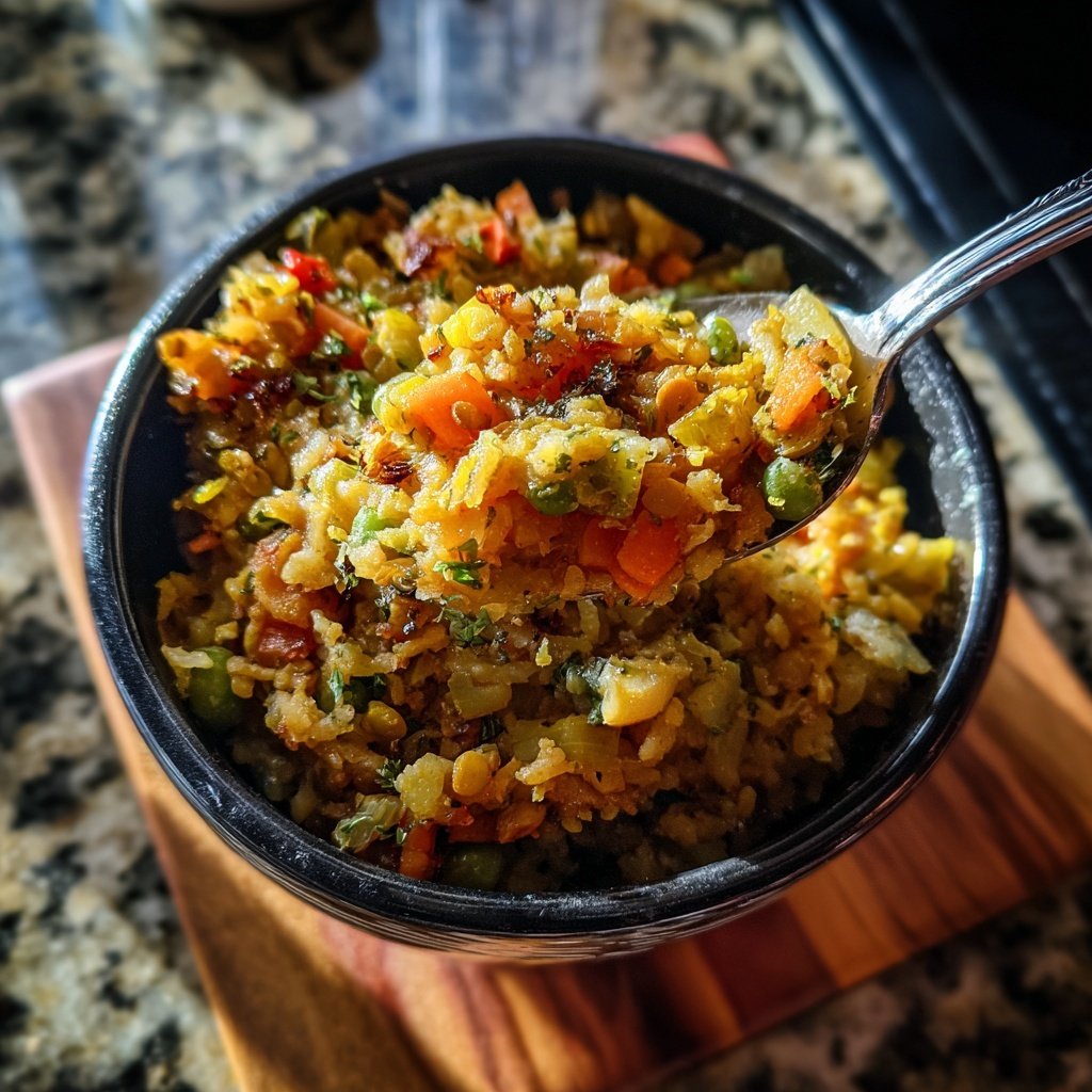 Herbed Vegetable Lentil Rice