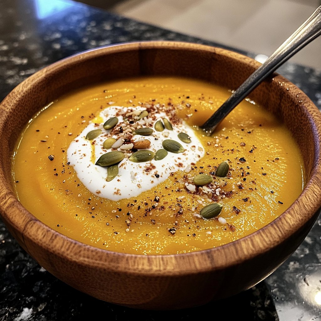 Squash Soup Rich Flavor