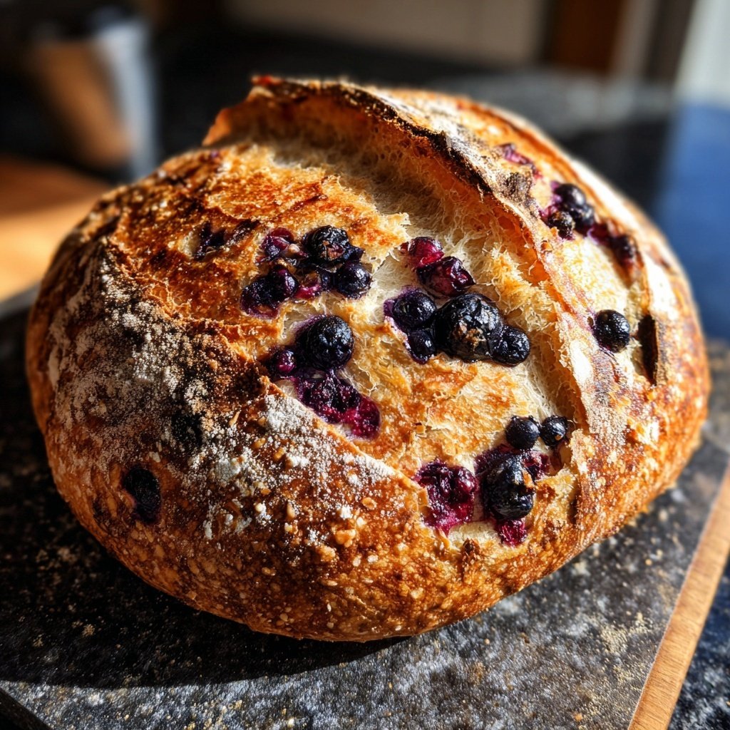 Blueberry Lemon Sourdough Bread