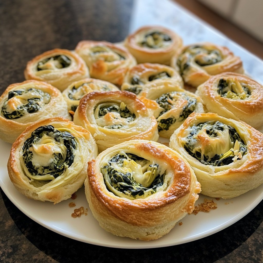 Spinach Artichoke Swirls